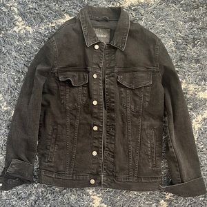 Black Denim Jacket (Pull & Bear)